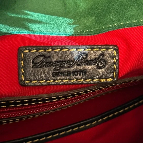 NWOT Dooney & Bourke Navy Florentine Leather Large Satchel - Picture 9 of 16